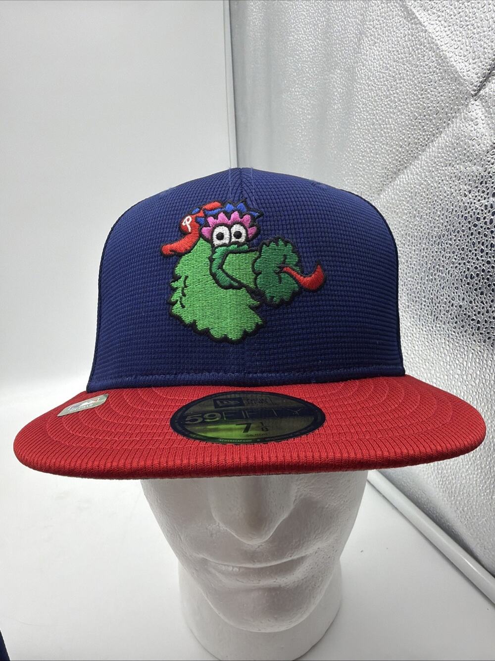 Philadelphia Phillies MLB New Era Phillie Phanatic Batting Practice Hat Sz 7 1/8